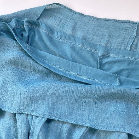 Forever 21 Maxi Dress with Tie Waist in Sea Blue, Size Small - Picture 11 of 12